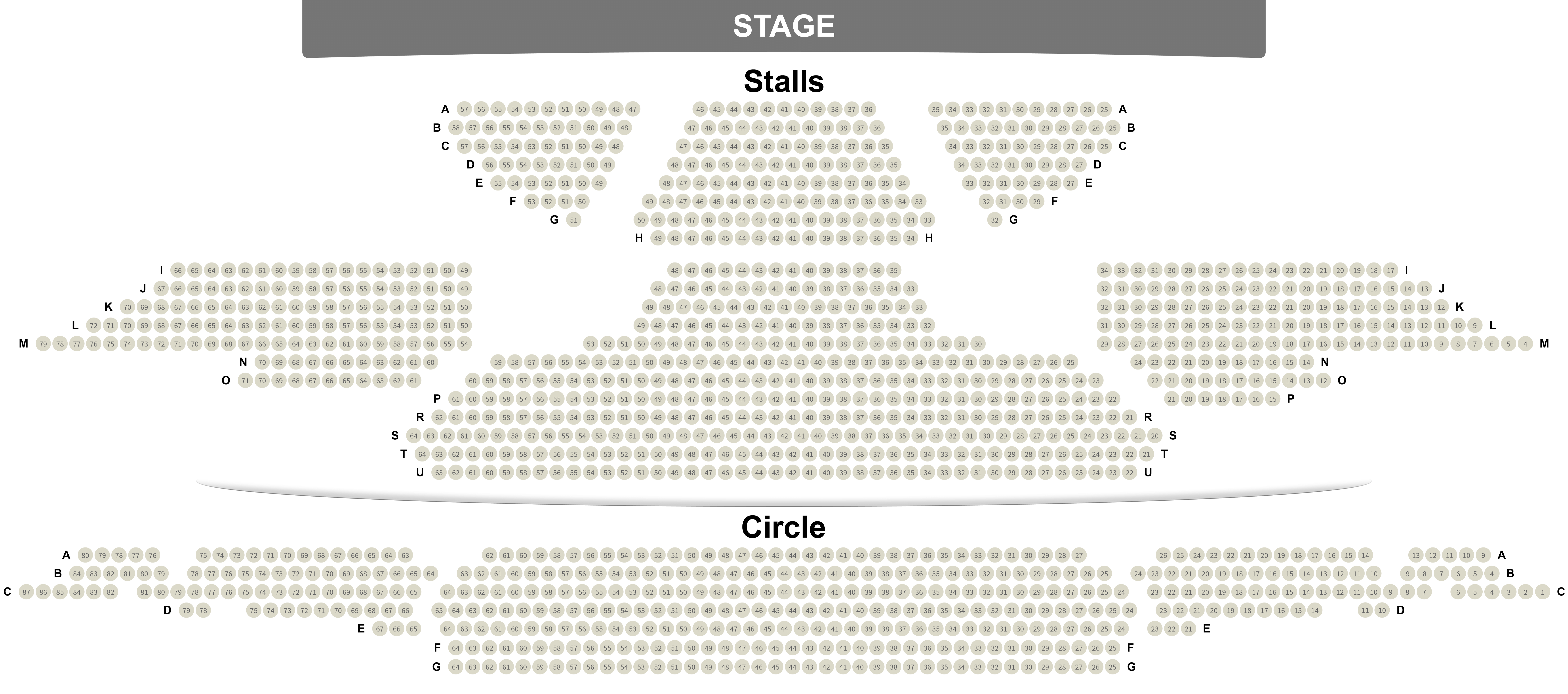 Gillian Lynne Theatre Seating Plan